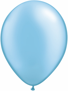 5 inch latex, 100ct - Pearl AzureBlue, uninflated