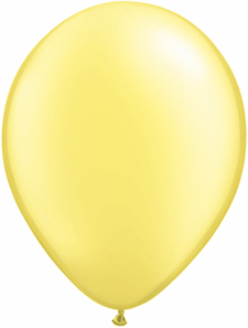 5 inch latex, 100ct - Pearl Lemon, uninflated