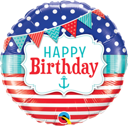 Happy Birthday Nautical and Pennants