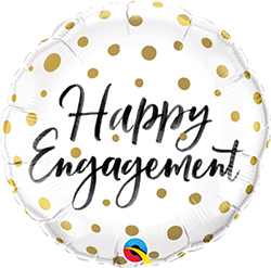 Happy Engagement Gold Dots