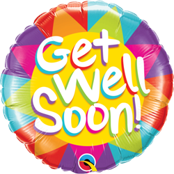 Get Well Soon Bright Triangles