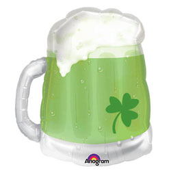 St Patricks Day Beer SuperShape - Uninflated