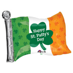 Happy St Pattys Day Flag - Uninflated