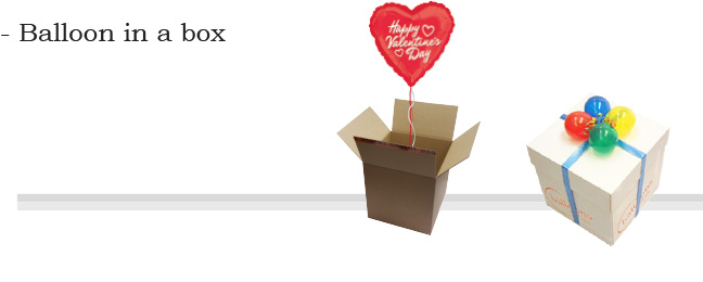 Valentine's Day Balloon in a Box