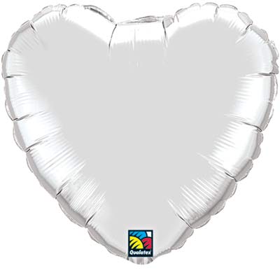 Heart Foil Balloon | Silver