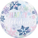 Happy Holiday Snowflake Bubble