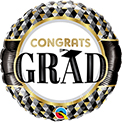 Congrats Grad Black and Gold