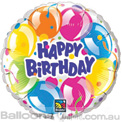 Happy Birthday Sparkling Balloons - Uninflated