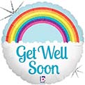 Get Well Soon Rainbow Holographic