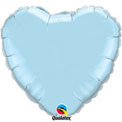 Heart Foil Balloon l Pearl Light Blue